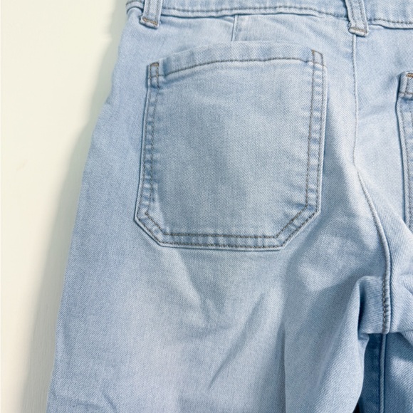 Wonder Nation Girls Blue Straight Leg Cargo Jeans Size 8 Adjustable Kids Denim - Picture 16 of 16